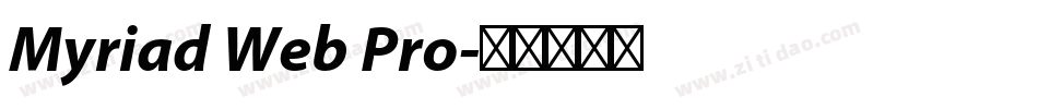 Myriad Web Pro字体转换